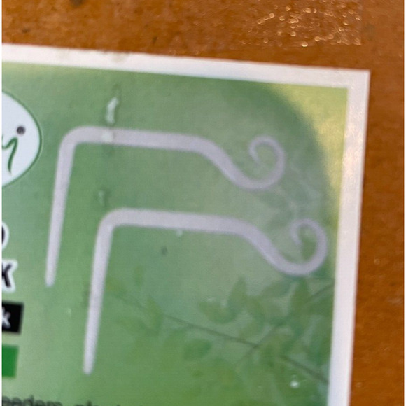 2 NWT Hand Forged Straight White Hooks 6 Inches - Picture 2 of 2